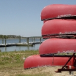 Canoes at Point Lookout State Park